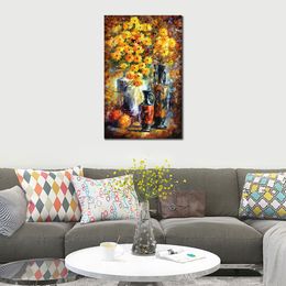 High Quality Flowers Canvas Art Greek Vases Handcrafted Oil Paintings Still Life Modern Wall Decor