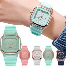 Women's Watches Candy Colour Silicone Watches Women's Sports Square Watch Summer Multifunctional Digital Wristwatch Men Fashion Watch Reloj 230615