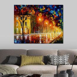 Famous Knife Painting on Canvas Inner Warmth Hand Painted Serene Landscapes Modern Wall Art