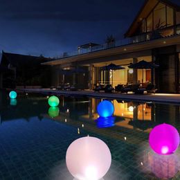 Garden Decorations Outdoor Inflatable Balloons Garden Luminous Toy LED Balls LED Balloon Waterproof for Beach Water Pool Party Wedding Party Decor 230614
