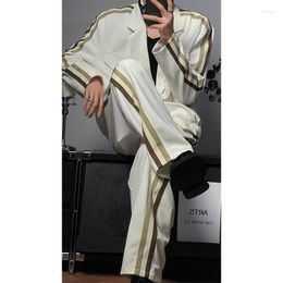 Men's Tracksuits X02331 Fashion Men's Sets 2023 Runway Luxury European Design Party Style Clothing