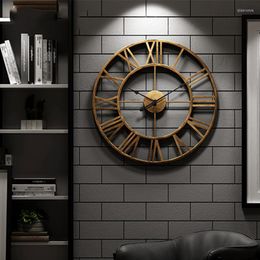 Wall Clocks Design Living Room Modern Art Silent Men Large Clock Luxury Girls Metal Bedroom Reloj Pared Decor WWH20XP