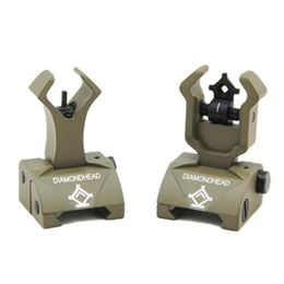 Combat FlipUp Rear Front Sight Folding Iron Sights for DropIn Floating Handguards Picatinny Rail316q5532069301u