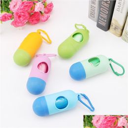 Other Dog Supplies Pet Poop Bag Scoop Leash Dispenser With Hook Mini Box Wholesale Dhs Drop Delivery Home Garden Dhfms