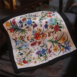 2021 Fashionable 5555cm highquality 100 silk scarf small square casual vintage boutique scarf can be whole9944331265W