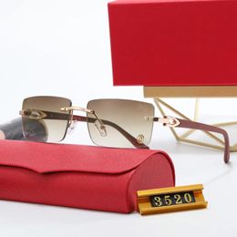 wholesale sunglasses carti glasses sunglasses for men luxury eyeglasses fashion gradient sun glasses simple big square gold frame UV400 beach driving sports