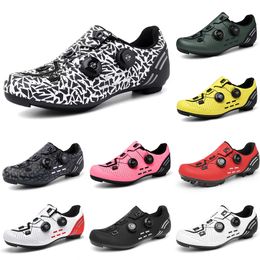 2023 Breathable multi-colored casual cycling shoes men Black Red White Grey Green Yellow Pink mens trainers sports sneakers outdoor