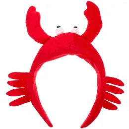 Bandanas Cosplay Accessories Lobster Crab Headband Adorable Headbands 22x14cm Creative Interesting Headdress Red Fabric Festive Child