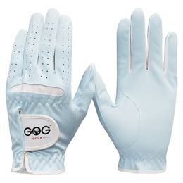 Sports Gloves Pack 1 Pair GOG GOLF GLOVES 2 Color Professional Breathable Soft Fabric for Women Outdoor Training Golf Supplies 230615