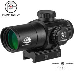 FIRE WOLF Hunting Optics sight 1/2 MOA 3X30 Prism rifle Scope Compact Hunting Prism Waterproof 1000G for Red dot