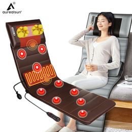 Massaging Neck Pillowws Electric Massage Pad Health Care Vibrator Multifunctional Massaged Cervical Spine Waist Back Pain Relief Relax Massager Heating 230614