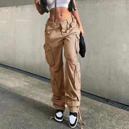 Women's Jeans 2023 Arrival Fashion Hip Hop Loose Pants Baggy Cargo For Women Low Rise