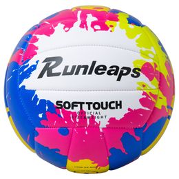 Balls Color Soft Volleyball Ball Size 5 Professional Indoor Training for Youth Students Men Women Games Outdoor Sand Beach Volleyballs 230615