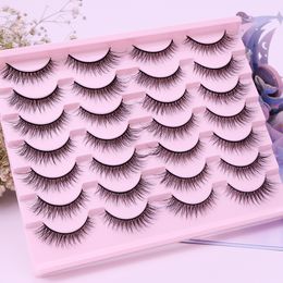 Makeup Tools 514 Pairs 3D Mink Lashes Thick False Eyelashes Natural Long Eye Wispy Fake Eyelash Extension Faux Cils 230614