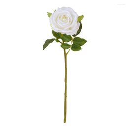 Decorative Flowers Wonderful Not Withered Vibrantly Coloured Open Flower Bouquet Faux Rose Stem Unfading Simulation Home Improvement