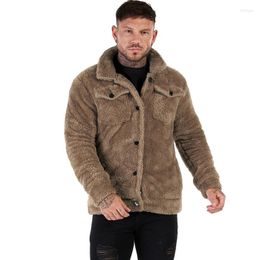 Men's Jackets GINGTTO Men's Coat Cardigan Male Fuzzy Coats Warm Collection Cotton Fleece Autumn Winter Jacket Hip Hop Streetwear 4301