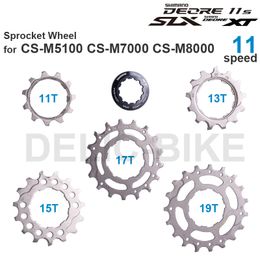 Bike Freewheels Chainwheels SHIMANO SLX DEORE XT Sprocket Wheel for CSM5100 CSM7000 CSM8000 11T 13T 15T 17T 18T 19T Lock Ring Original parts 230614