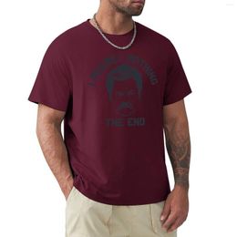 Men's Polos Ron Swanson I Regret Nothing The End T-Shirt T Shirt Man Aesthetic Clothes Funny Shirts Slim Fit For Men
