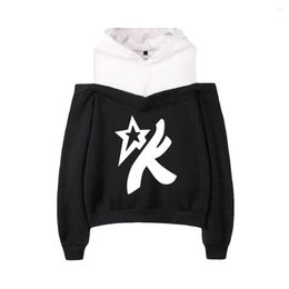 Men's Hoodies Karma's World Female Off Shoulder Sweatshirt Women's Pullover Harajuku Streetwear 2023 American Kids' Tv Fashion