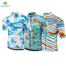 Cycling Shirts Tops MORVELO Real Quick Dry Cycling Jersey Summer Short Sleeve MTB Bike Cycling Clothing Ropa Maillot Ciclismo Bicycle Clothes 230614