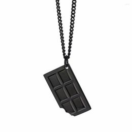 Pendant Necklaces Stainless Steel Hip Hop Fashion Chocolates Men Food Necklace Jewellery Gift For Women Street Dance Jewellery