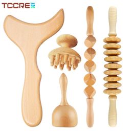 Full Body Massager Wood Therapy Massage Tools Lymphatic Drainage Massager Maderoterapia Kit for Body Shaping Anti Cellulite Muscle Massage Relax 230614