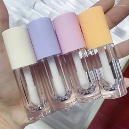 Storage Bottles 100pcs 6.5ml Empty Clear Lip Gloss Tubes Glaze Big Doe Foot Wand Makeup DIY Cosmetic Lipstick Oils Holder