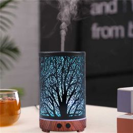 Humidifiers Creative Essential Diffuser Ultrasonic Air Aromatherapy Humidifier Colour Changing LED Lamp for Home Office Diffusor