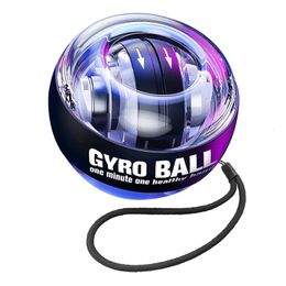 يدوي قبضة يدوي LED GYROSCOPBALL AUTOSTART Range Gyro Power Self Start Wrist Ball Fitness Exercise Arm Arm Muscle Trainer 230614