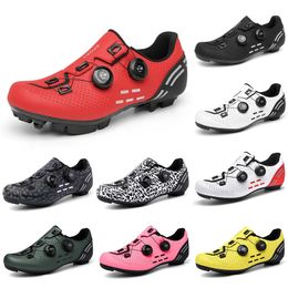 Casual wear-resistant and breathable cycling shoes men Black Red White Grey Green Yellow Pink mens trainers sports sneakers outdoor