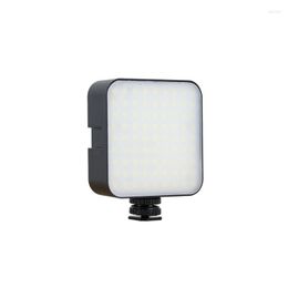 Flash Heads Mini LED Video Light Camera Bi-Color 3200-5600K CRI95 With 3 Cold Shoe Vlog Fill 2000mAh Panel Lamp Pography