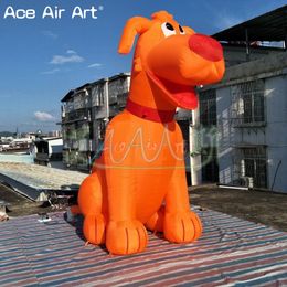 3mH Giant advertising Inflatable Dog Cartoon Animal Model for Zoo Pet shop Promotion Decoration