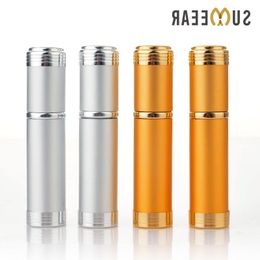 5ML Portable Aluminium Refillable Glass Perfume Bottle With Sprayer Empty Cosmetic Parfume Vial For Traveller Otwtg