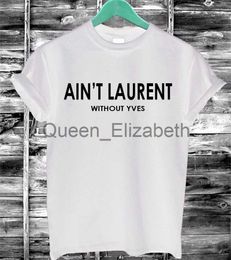 Women's T-Shirt Wholesale- 2016 Summer Women Tshirt AIN'T Letters Print Cotton Casual Funny T-Shirt Black White Short Sleeve Slim Sexy T Shirt F4203-66 J230615