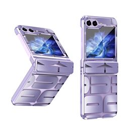 Fashion Designed for Samsung Galaxy Z Flip 5 Phone Cover Electroplating Full Protective Phone Case Shell Capa