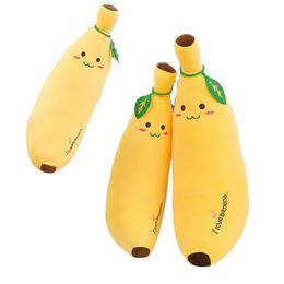 35cm Soft Banana Plush Toy Throw Pillow Down Cotton Doll Simulation Fruit Pillows Seat Cushion