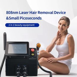 2 in 1 Portable Picosecond Laser Tattoo Removal Pigmentation Treatment Machine Hollywood Carbon Facial Speckle Freckles Spots Removal