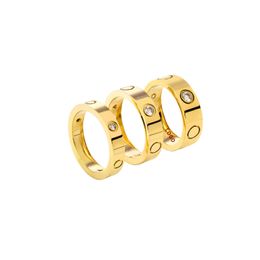 Hot selling funds Direct hair Carti love ring is plated with 18K rose gold diamond and titanium steel 4V23