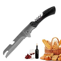 1pc Household Small Saw Knife, Stainless Steel Bread Saw Knife, Bottle Opener, Kitchen Gadgets