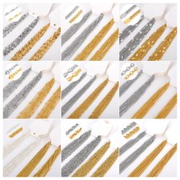 Chains GATTVICT Stainless Steel Necklace Woman 10pcs/lot Bulk Wholesale DIY Rolo 2mm Chain No Fade Choker For Jewellery Making