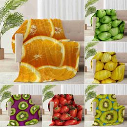 Blanket Fruits Throw Blanket Good Gifts Choice Lightweight Super Soft Comfortable Suitable for Sofa Living Room Bedroom Couch King Size R230615