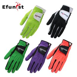 Sports Gloves Pack 1 PcsPair Efunist Golf Glove Men Left Hand Breathable Green 3D Performance Mesh Nonslip Micro Fiber Mens Man 230615