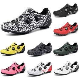 Multicoloured cycling shoes men Black Red White Grey Green Yellow Pink mens trainers sports sneakers outdoor color9