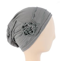 Scarves Plain Lovely Floral Muslim Under Cap Inner Hijab Underscarf Women Veil Modal Bonnet Headband Tie Cord Wear Hat Turkish