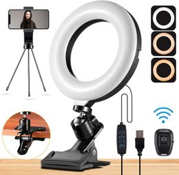 Flash Heads 6/8 Inch Selfie Ring Light Pography Led Lamp Po Ringlight Lighting With Strong Tripod Phone Holder