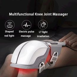 Leg Massagers Multifunctional Knee Massage Red Light Hyperthermia Electric Shock Pulse Joint Physiotherapy Device Old Cold Leg Massager 230614