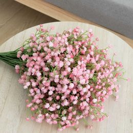 Dried Flowers 3pcs 50cm Artificial Long Branches Gypsophila Immortal Fake Plant Crafts Wedding Table Decoration Home Party Supplies