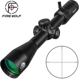 FIRE WOLF 4-16x44 SF Scope Hunting Rifle Scope 30mm 1/10Mil Turret Adjust w/ Lock System High Definition w/ Wilde Angle Eyepiece