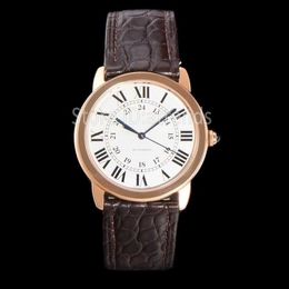 Top Fashion Automatic Mechanical Self Winding Watch Women Gold Silver Dial 36mm Sapphire Glass Classic Design Wristwatch Ladies Casual Leather Strap Clock 1580