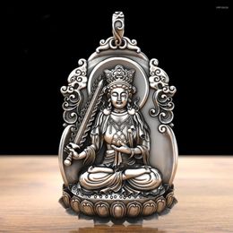 Pendant Necklaces DSRetro Void Tibetan Bodhisattva Is A Cow And Tiger Of The Life Buddha Solid Zodiac Guardian Necklace For Men Women